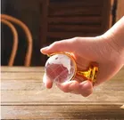 Feng Shui Crystal Globe with Golden Stand for Positive Energy, Success,Good Luck and Prosperity 