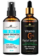 Park Daniel 9 in 1 Hair Growth Spray with Vitamin C20% Facial Serum 