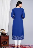 Rayon Solid Kurti for Women 