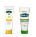 Cetaphil Sunscreen Cream (100 ml) with DAM Lotion (100 ml) (Set of 2)