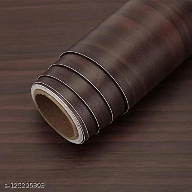 Bliss PVC Wallpaper for Home (Brown, 40x500 cm)