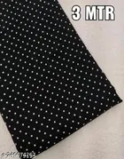 Plain Crepe Kurti Fabric for Women 