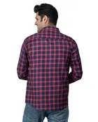 Cotton Blend Full Sleeves Chequered Shirt for Men 
