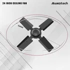 Maxotech Aflred Ultra High Speed 24 Inch 600 mm 4 Blade Ceiling Fan  