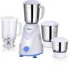 Maxotech Drax 750 W Mixer Grinder  (Drax Powerful 100% Copper Motor | 4 Jars | White, Sky Blue)