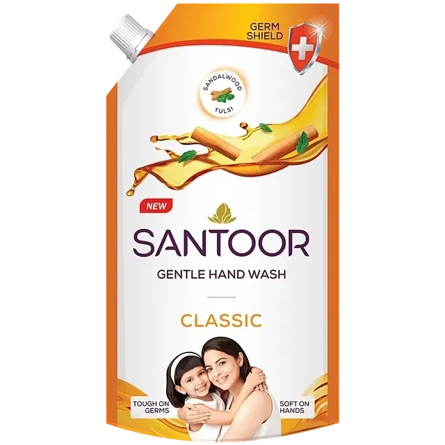 संतूर क्लासिक जेंटल हैंड वॉश 600 ml