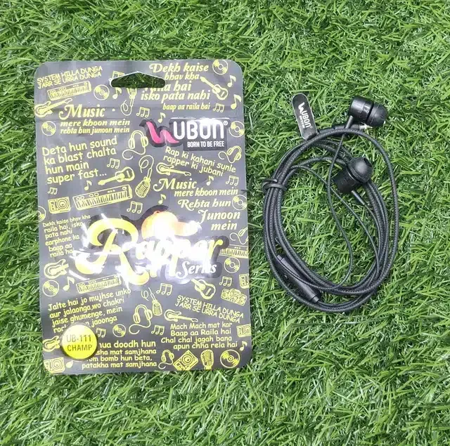 Ubon Ub-111 Champ Rapper Series Wired Earphone (Black)