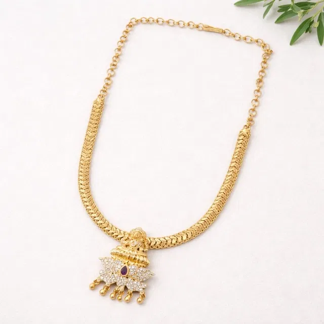Gold Plated Jewellery Set for Women (Gold, Free Size)