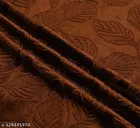 Present Leaf Velvet Curtains Set Of 1