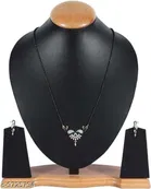 Alloy Mangalsutra with Earrings for Women 