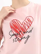 Round Neck Printed T-Shirt for Women 