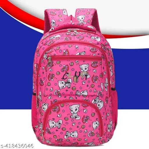 Polyester Backpack Bag, Multicolor