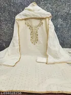 Chanderi Cotton Punjabi/All Over Suits Semi-Stitched Suits 