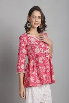 Cotton Printed Top for Women 