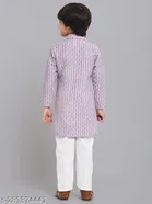 Cotton Blend Kurta with Pyjamas for Boys 