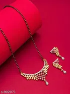 Alloy Mangalsutra with Earrings for Women 