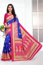 Khadi Silk Printed Saree for Women 