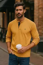 Cotton Solid T-Shirt for Men, Orange 