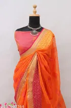 Cotton Jacquard Saree for Women 