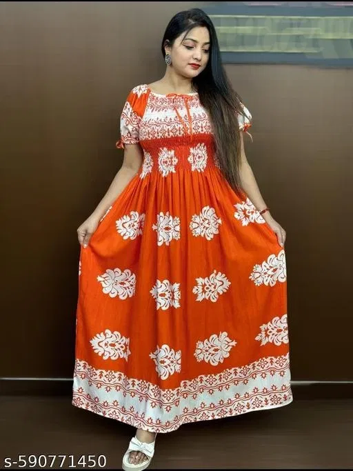 Designer Gown for Women (Multicolor, XXXL)