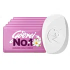 Godrej No.1 Jasmine & Milk Cream Bathing Soap 5X100 g (Buy 4 Get 1 Free)