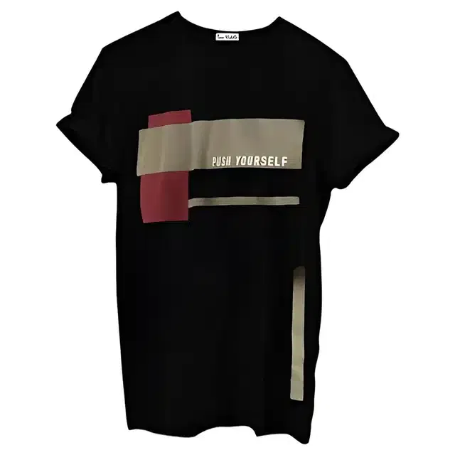 Round Neck T-Shirt For Men (Black, M)