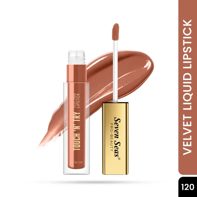 Seven Seas Liquid Lipstick for Women, Next to Nude (4ml)