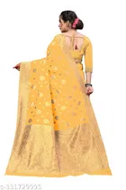 Cotton Zari Woven Saree for Women 