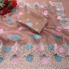 Lycra Blend Embroidered Saree for Women 