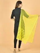 Net Self-Design Dupatta for Women 