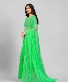 Net Floral Saree for Women 
