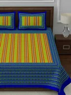 Jaipur Gate Cotton Double Bedsheet With 2 Pillow Covers 