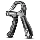 AJRO DEAL COUNTER R HAND GRIP -BLACK Fitness Scout Intelligent Counter,Adjustable Strength Trainer 5-60kg,Fingers Fitness Grip (Balck, Pack of 1)