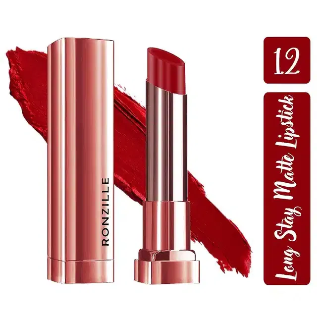 Ronzille Matte Lipstick (Sceptre Red)