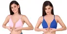 Polycotton Non-Padded Front Open Bra for Women 