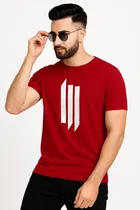 Round Neck Printed T-Shirt for Men 