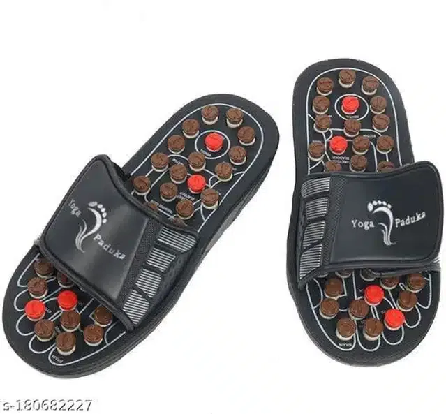 Acupressure Massager Slipper (Black, 5)