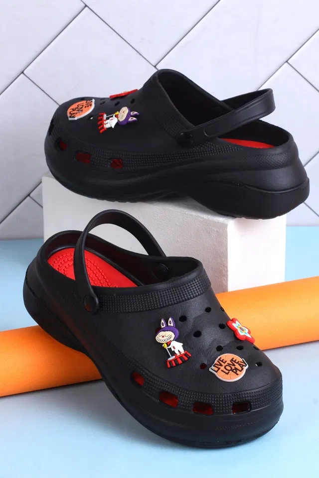 Clogs for Women (Black, 6)