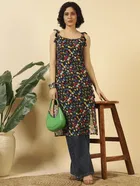Tie Up Georgette Kurti for Women 