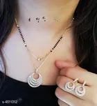 Alloy Mangalsutra with Earrings for Women 