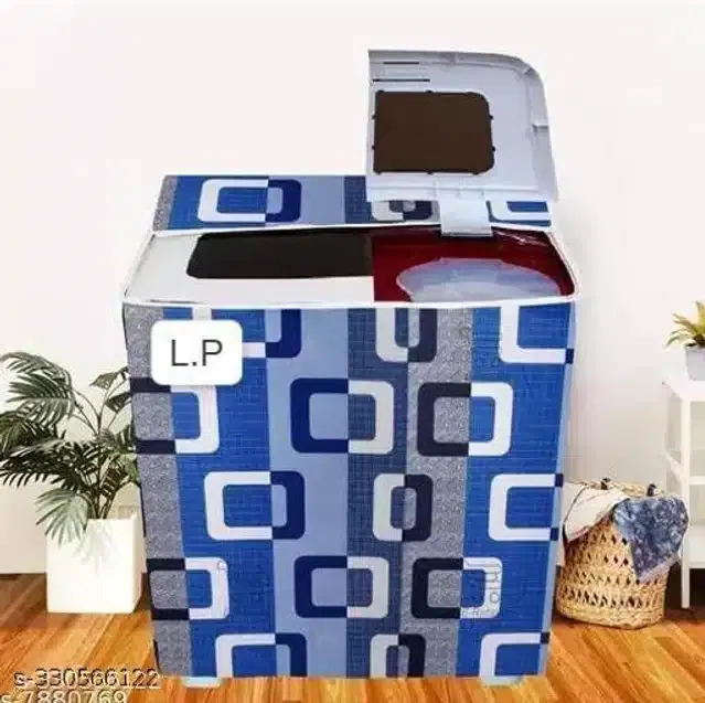 Polyester Washing Machine Cover (Multicolor)