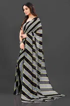 Trendy Georgette Saree with Blouse Piece For Women 