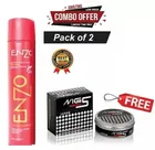 Combo of Enzo Keratin Long Lasting Hair Spray (420 ml) & MG5 Wax (Set of 2)