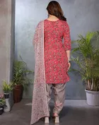Crepe Floral Punjabi Suit for Women 
