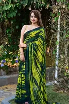 Georgette Printed Saree for Women 
