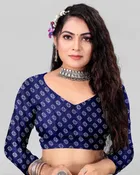 Crepe Printed Saree for Women 