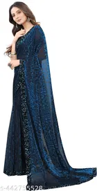 Lycra Sequence Saree for Women 