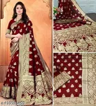 Art Silk Zari Woven Saree for Women 