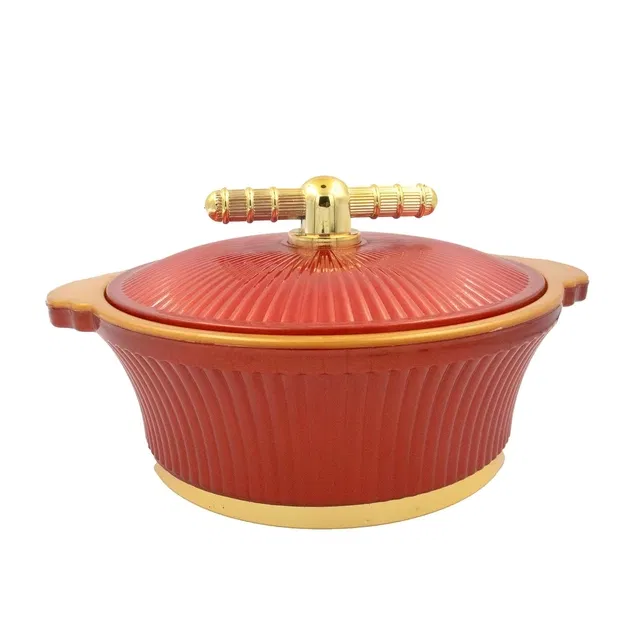 Stainless Steel Casseroles, Red (2500 ml)
