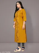 Floral Embroidered Cotton Blend Kurti for Women 